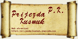 Prijezda Kusmuk vizit kartica